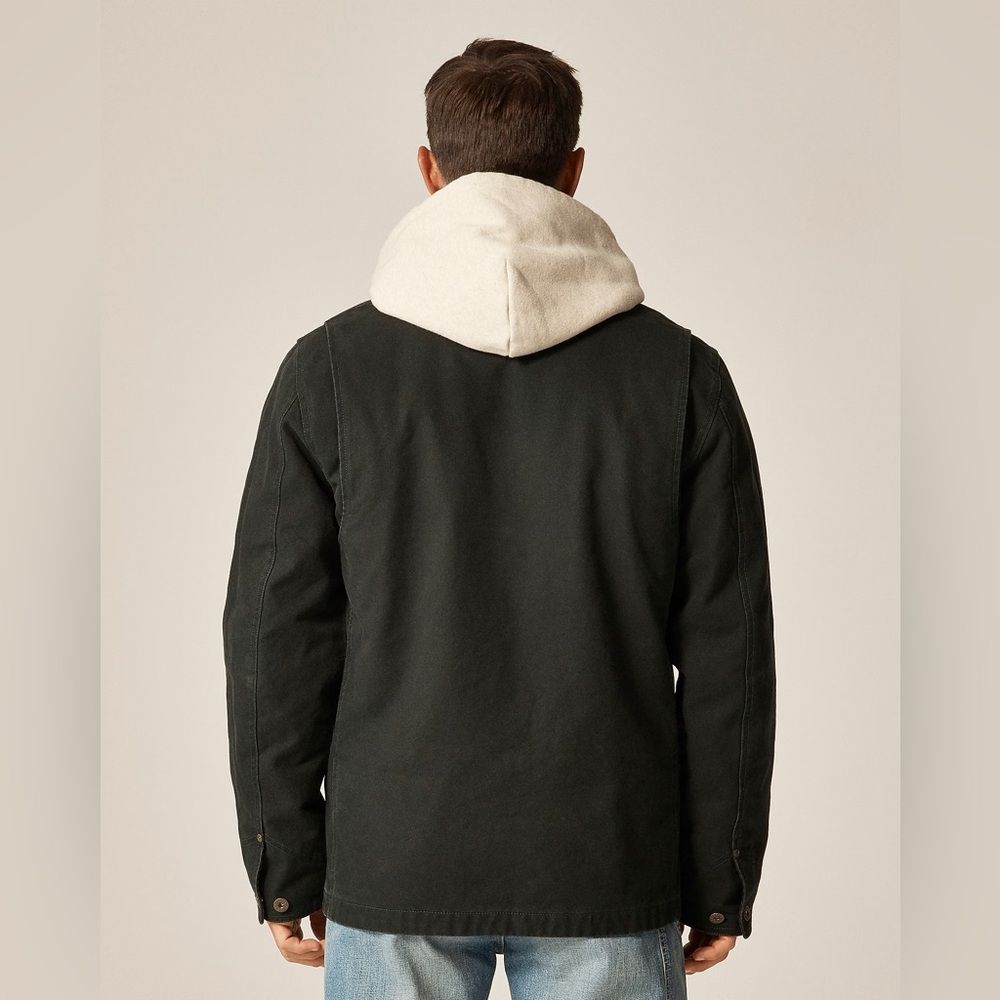 J CREW Wallace & Barnes Wallace & Barnes duck canvas utility jacket S $238 CL889 - Picture 6 of 10